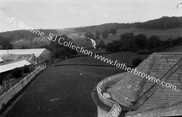 MOUNT ST JOSEPHS FROM TOWER OF GUEST HOUSE RIVER BROSNA & PASTURE LANDS TO N.W.